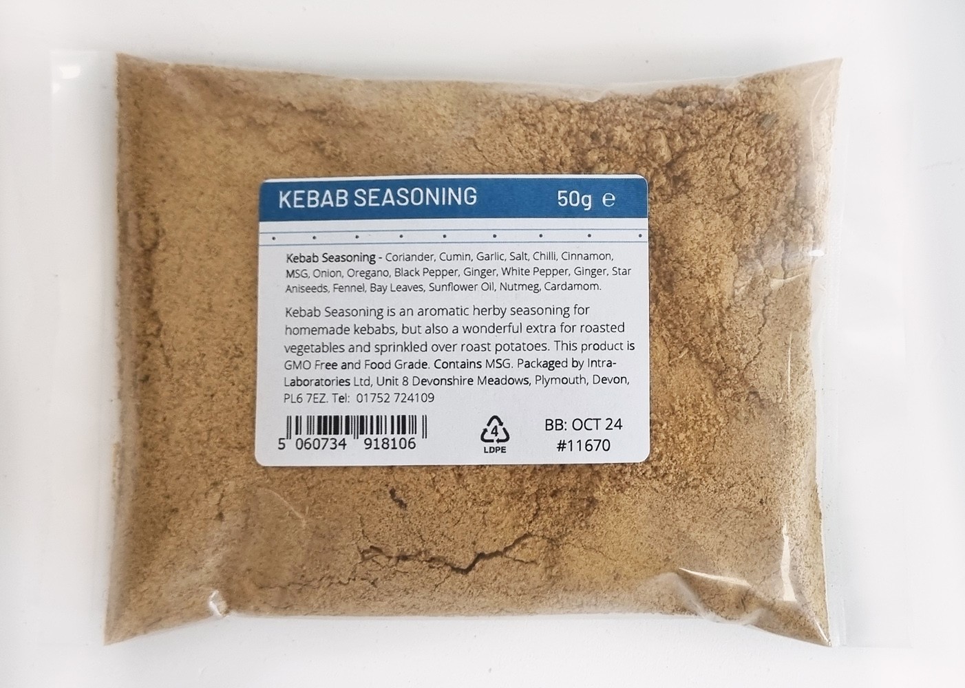 Kebab Seasoning 50g - Meat Rub - Premium Quality