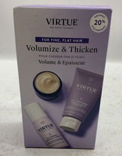 Virtue Volumize Thicken Kit Shampoo Conditioner Mask Fine Flat Hair - 3 Piece