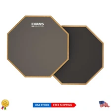 Versatile 2-Sided Drum Practice Pad - Natural Rubber for Realistic Rebound