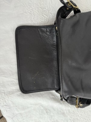 Vintage Coach Legacy Hobo Shoulder Bag Purse Black Leather Top
