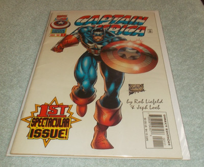 CAPTAIN AMERICA # 1 GD+ LOW GRADE MARVEL COMICS 1996 1ST RIKKI BARNES