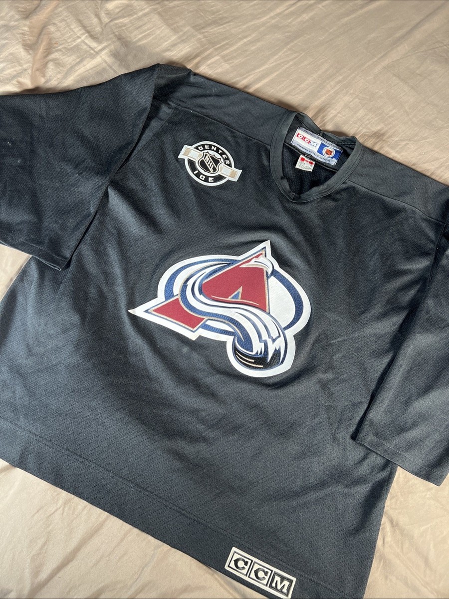 Authentic Colorado Avalanche Vintage Black CCM NHL Hockey Jersey