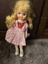 Vintage 16  Polish Cloth Doll , Jointed Legs , Plastic Face Freckled Heidi Dolls