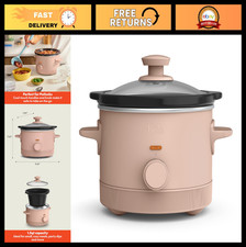 1.5 Qt Slow Cooker, 3 Heat Settings, Ceramic ...