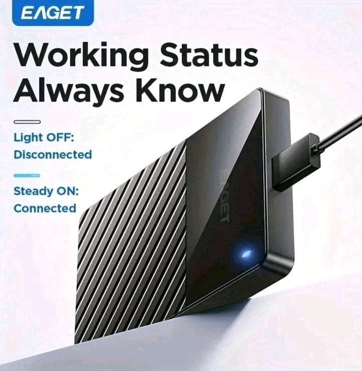  External Hard Drive HDD – USB 3.0/ High-Speed Storage 320GB Slim Portable - Image 4 of 4