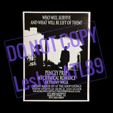 Big My Chemical Romance Pencey Prep Bullets Era Poster 18x24 - 2002 NJ Original