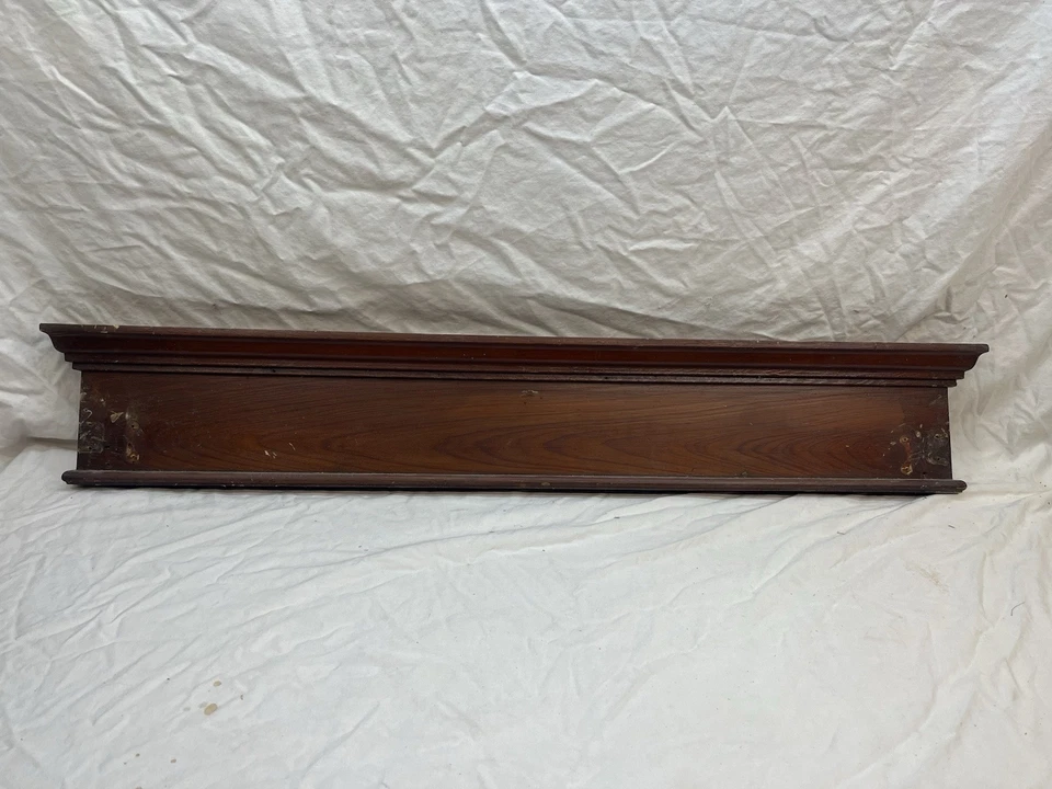 Frontón de puerta antiguo de 1890 estilo victoriano corona moldeado abeto ornamentado Foto 3 de 4