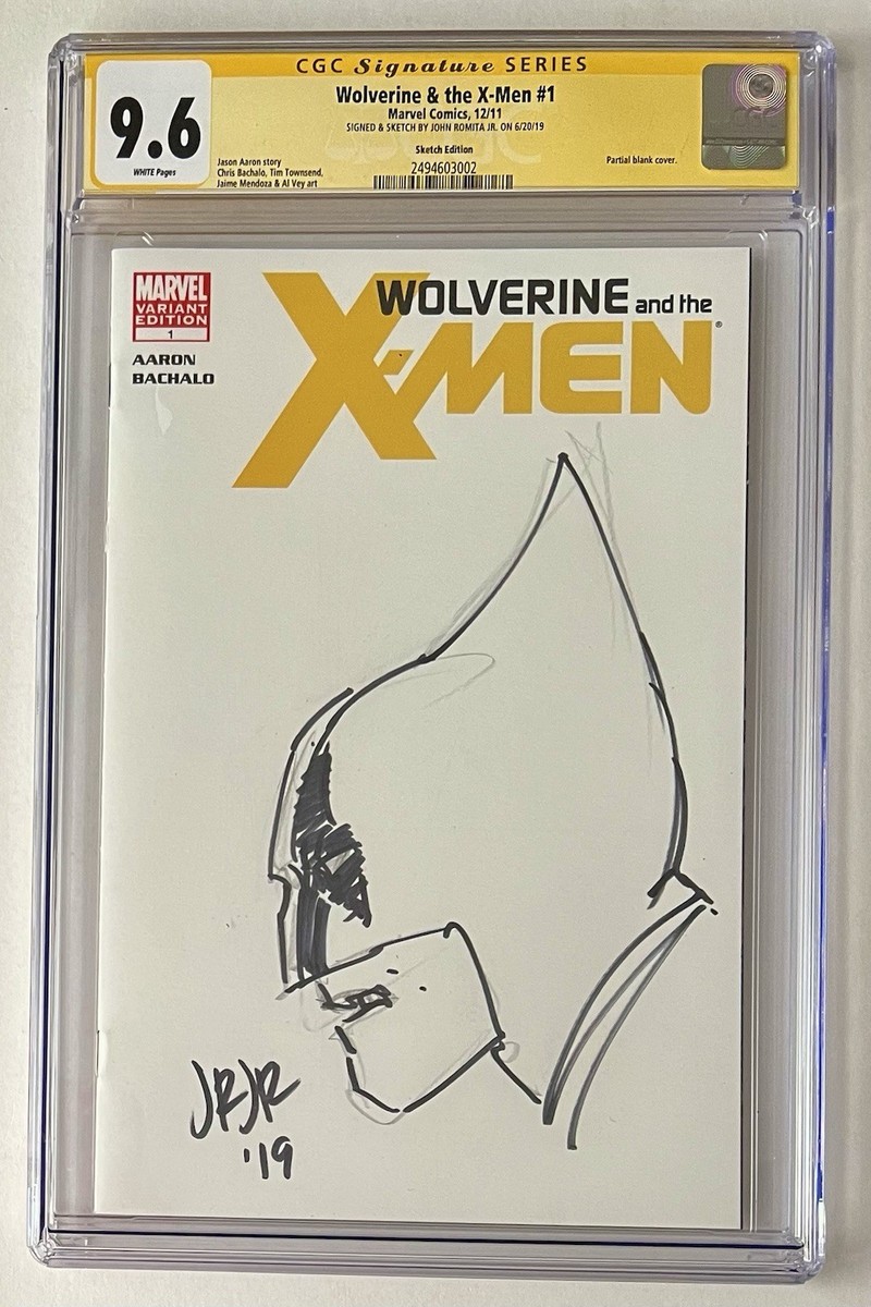 WOLVERINE & THE X-MEN #1 • CGC SS 9.6 • JOHN ROMITA JR. SKETCH