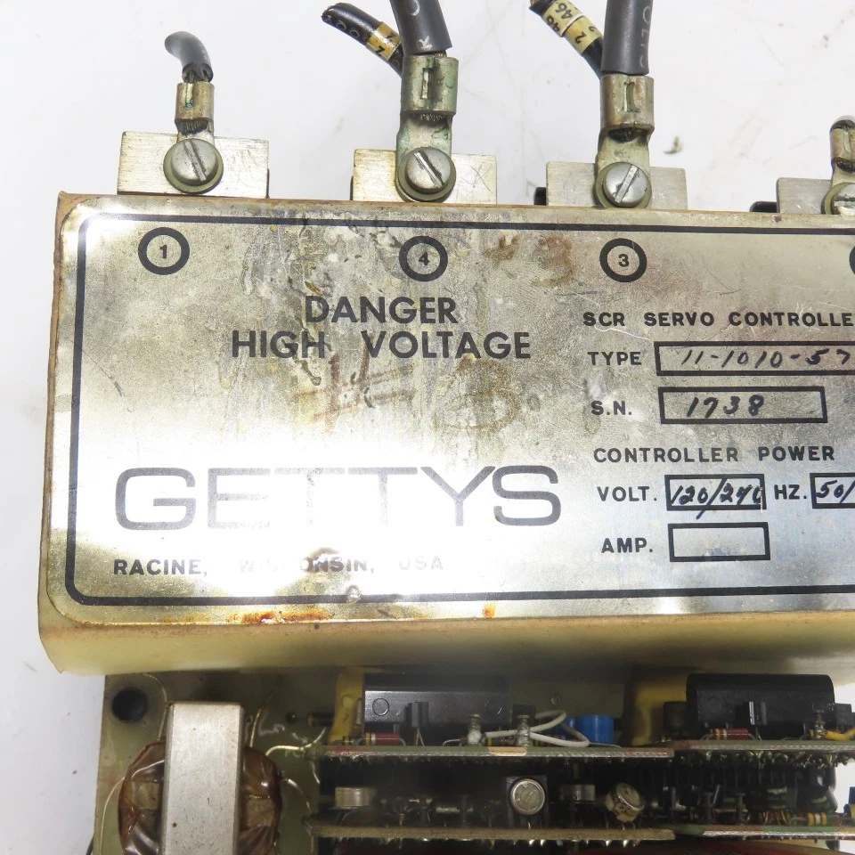 Gettys 11-1010-57 SCR Servo Controller 120/240V 50/60Hz - Image 2 of 4