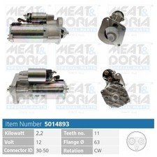 Motorino di avviamento MEAT & DORIA per VOLVO XC60 156 D5 AWD D3/D4 V40 coda spiovente BW 135 2.4