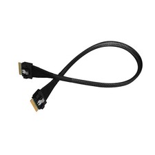 PCIe4.0 SlimSAS 8X to SlimSAS X8 SFF-8654 Cable Male to Male Silver-plated Wire
