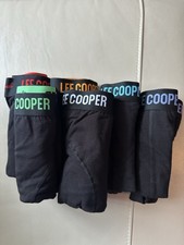 Lee Cooper Men's Boxer Shorts 6 Pair Pack, Black/Navy/Grey, Size 3XL