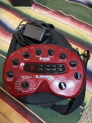 Line 6 Pod XT 2.0 Multi-Effects Guitar Effect Pedal with case and power supply