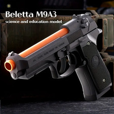 Soft Bullet Shell Ejecting Toy Pistol Blowback Action Outdoor Shooting Game Gun