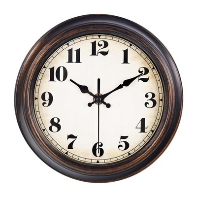 jomparis Vintage Wanduhr, 20 cm Retro Silent Country 8 Zoll, 8'' Bronze 