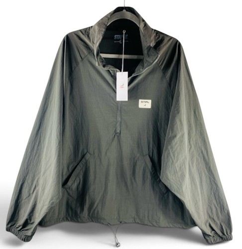 NEW Staple Pigeon Pullover Jacket Men’s 1/4 Zip Green Color size L Long Sleeve