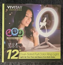 Vivitar 12" Full Color Ring Light with Tripod and Adjustable Ball Head