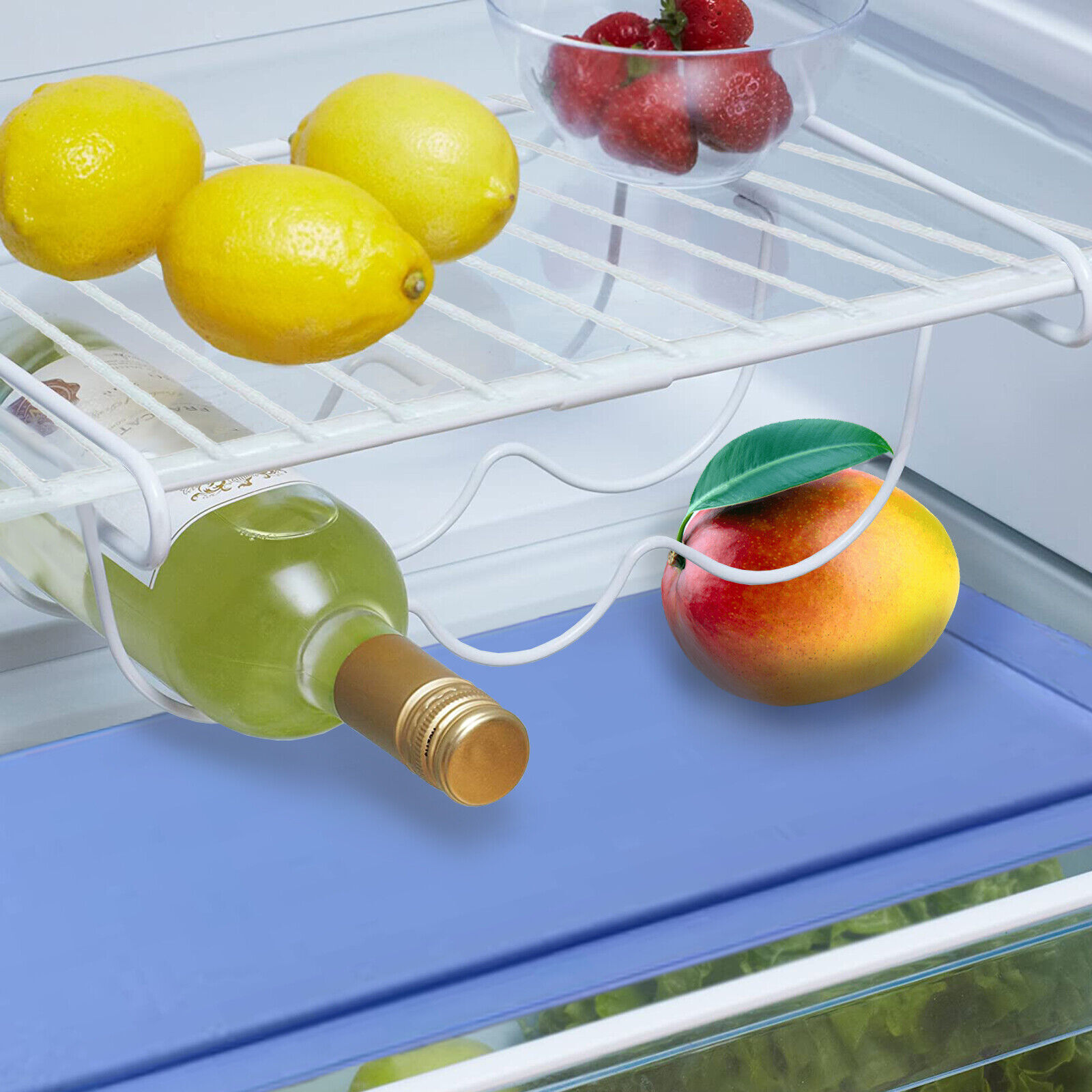 Universal Fridge Shelf Adjustable White Plastic Coated Rack Small ...