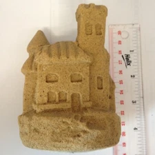 1984 Mr. Sandman Real Sand Sandcastle Sculpture Figurine Canada Made Nipigon