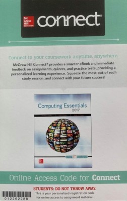 Connect Access Card for Computing Essentials 2017 26th Editio by Timothy O'Leary