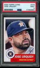 2020 Topps Living Set #316 Jose Urquidy RC Rookie PSA 9 Mint SP Card