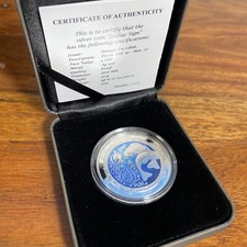 2013 Lebanon 5 Livres Silver Proof Coin 20 Grams Ltd Ed Zodiac Pisces