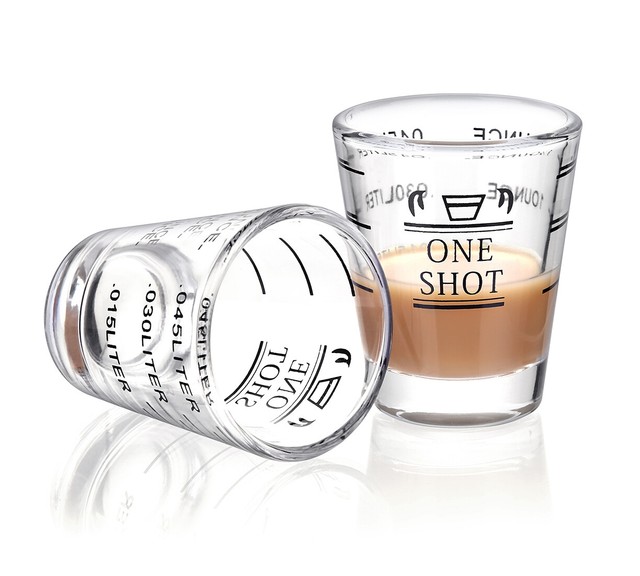 2PCS Measuring Shot Glass Wine MultiPurpose Jigger Shot glasses 45ML