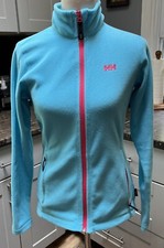 HELLY HANSEN Polartec Turquoise  PinkFleece Full Zip Embroidered Logo Jacket M
