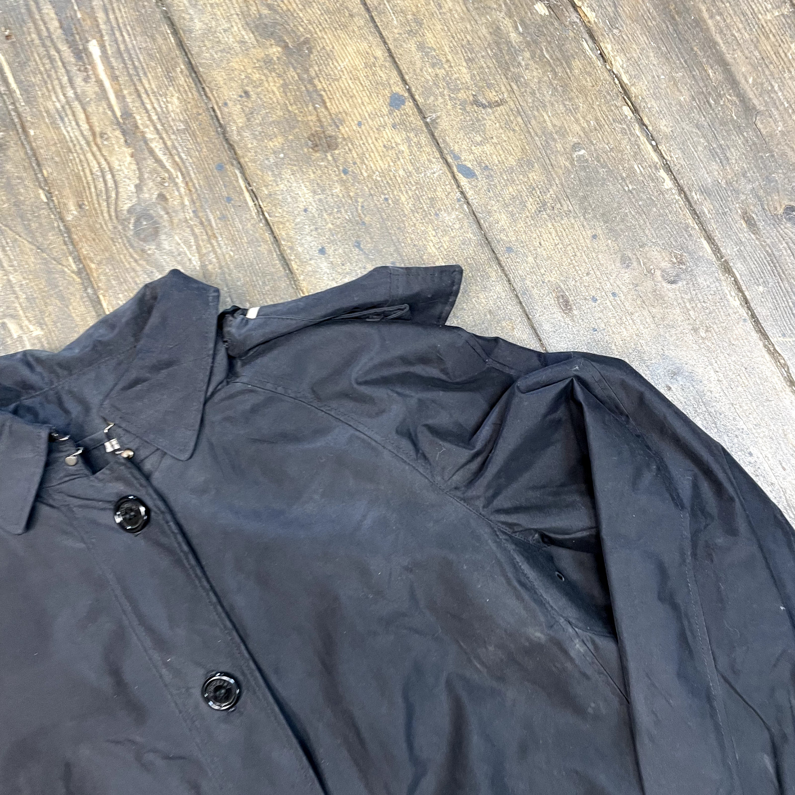 Burberry London Rain Jacket Nova Check Lined Full-Zip Coat, Black, Womens 12 image 4