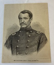 1864 magazine engraving ~ THE LATE MAJOR JAMES P JONES