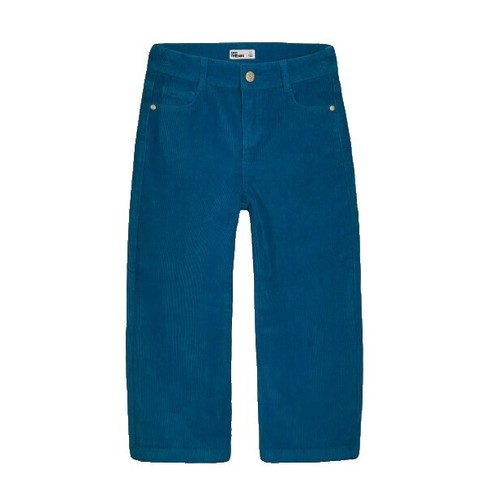 Pantalon slim en velours côtelé - Bleu - - 22.00