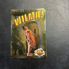 JB4a The Flintstones Movie 1994 Topps #4 Wilma Fred John Goodman Flint FOIL