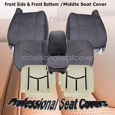 For 2003-2007 GMC Sierra 1500 2500 3500 Driver & Passenger Cloth Seat Cover 69C