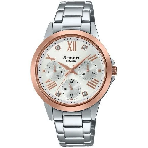 Casio Sheen SHE 3516SG 7AUER Women With Glass Sapphire eBay