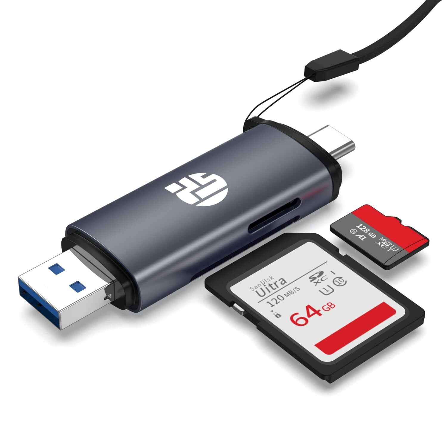 Sd Card Readerusb C Usb 2.0 Memory Card Reader Adapter For Sd/micro Sd Memory Ca-image