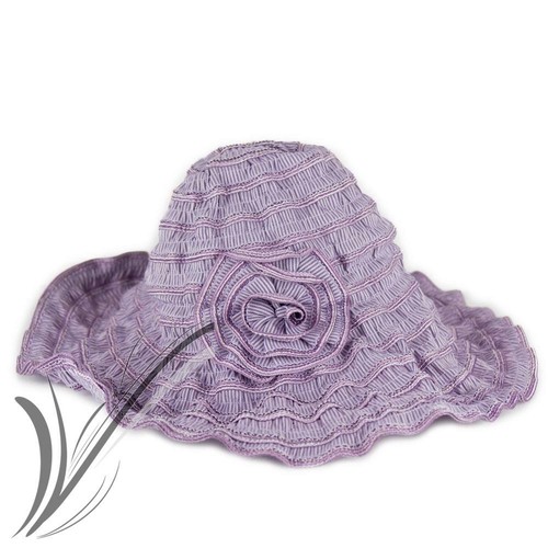 Cappello lilla femminile estivo da spiaggia moda mare donna borsa  pieghevole | eBay