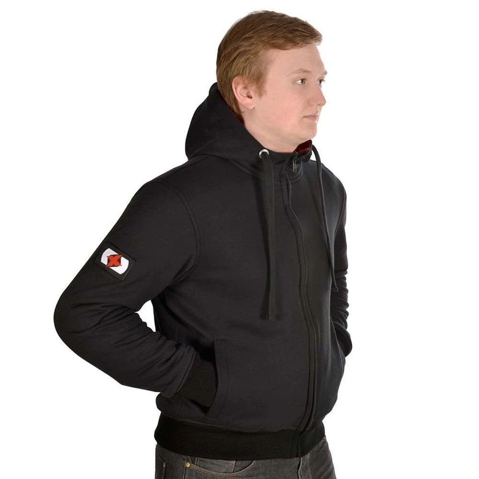Oxford Aramid Lined Black Hoodie Hooded Top Motorcycle Top Aqua Hoody TM400 M - Image 2 of 3