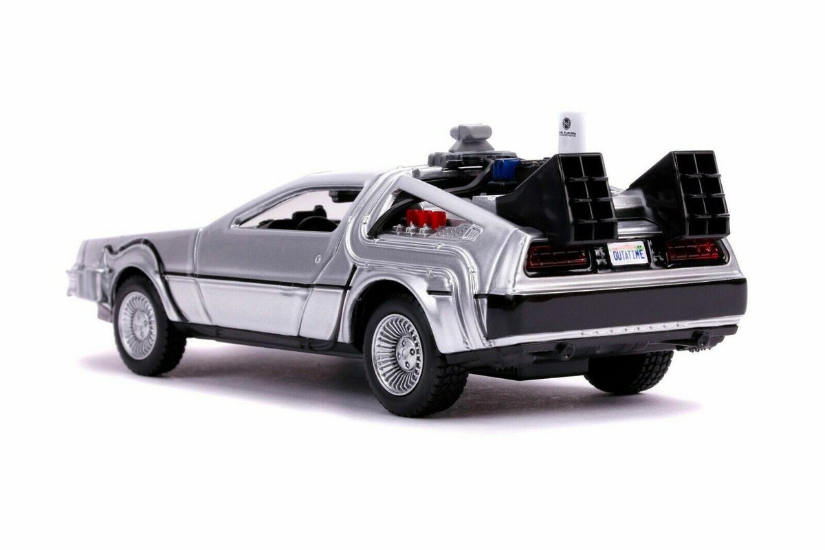 ◉1/64 DeLorean DMC-12 Ⅱ　 PARTIⅢ➕フィギュア2体 MJ 1:64 DeLorean DMC I II III Back To The Future Time
