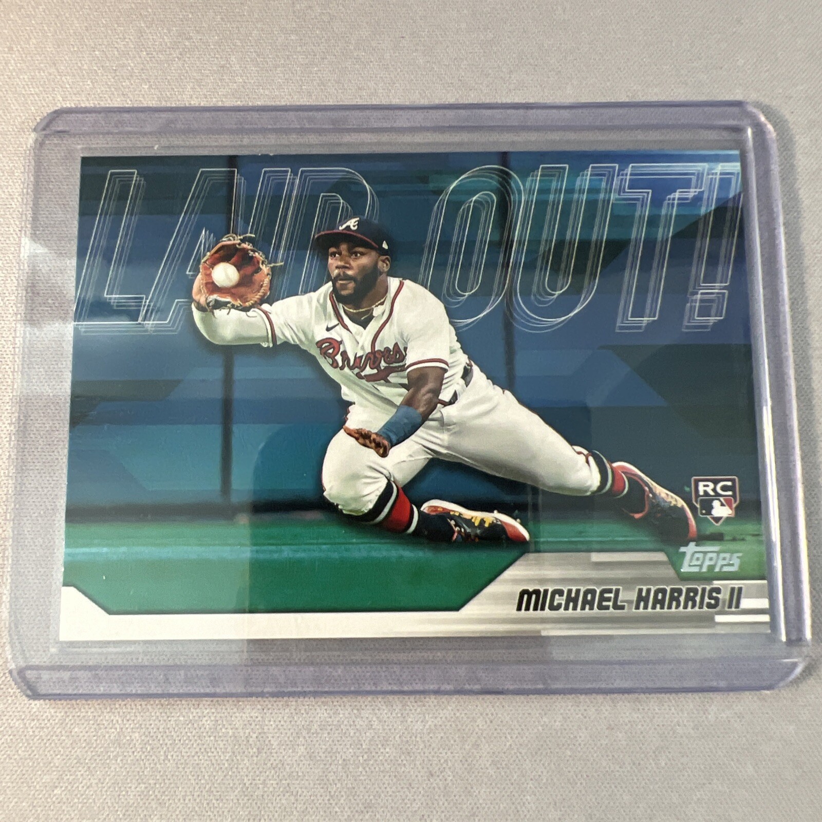 2023 Topps Update Michael Harris II Laid Out! Blue Parallel RC, #LO-3, Braves