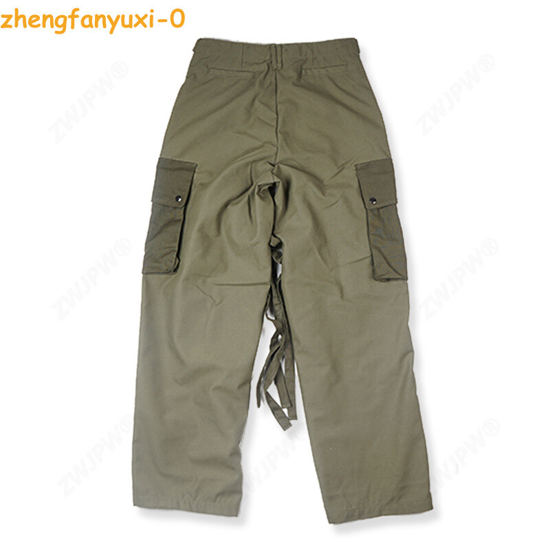Retro WW2 US M43 Green Pants Military Tactical Outdoor Field Trousers NO SHOES