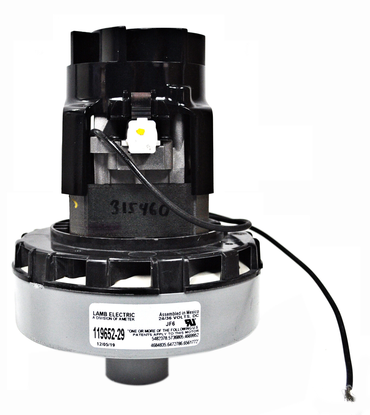 Ametek Lamb 5.7 Inch 2 Stage 120 Volt B/B Acustek Peripheral Bypass Motor 117825