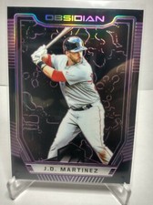 J.D. MARTINEZ 2019 Panini Chronicles Obsidian ELECTRIC ETCH PURPLE Parallel #/99