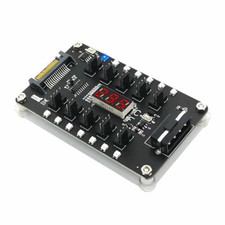 3/4Pin Fan PWM Fan Hub Controller with 3528 colorful flash LED and temperature