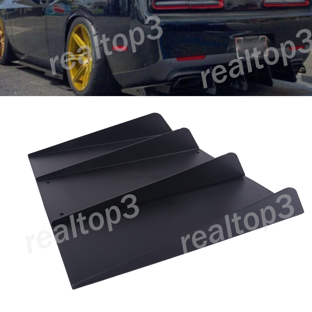VW Jetta Rear Diffuser Bumper with 4 Fin Shark Spoiler Wing Splitter
