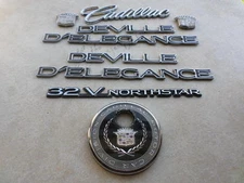 97-99 Cadillac Deville D'Elegance Decorative 25633919 Logo Emblem Decal Set of 9