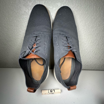 Cole Haan Mens 13 Stitchlite Wingtip Oxford Sneakers Gray  display picture 1