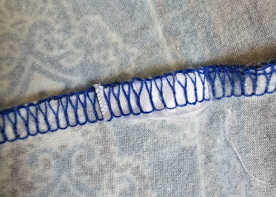 Camisa Top Blusa Talbots Mujer Talla MP Mediana Pequeña Azul Negro Blanco Cachemira Foto 3 de 4