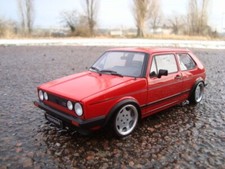 1:18 VW Golf 1 GTI Pirelli Tiefer Tuning mit 15 Zoll Porsche C2 Echt Alu Felgen