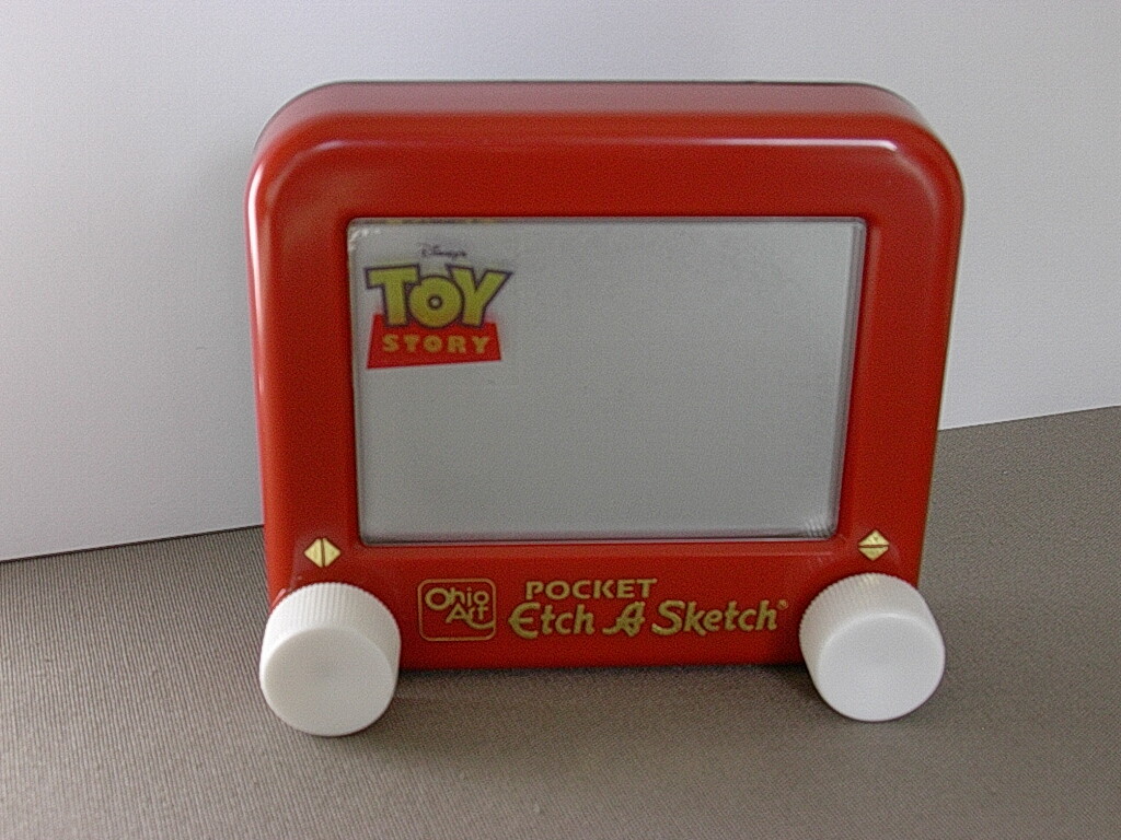 Ecran magique pocket Toy Story sans pile pour dessiner partout sans taches