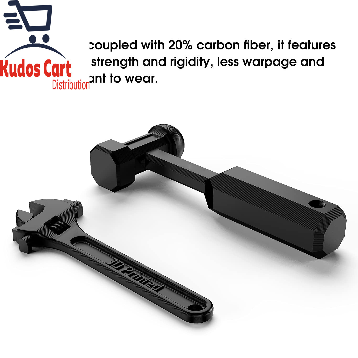 Kohlefaser gefülltes Nylonfilament 1,75 mm, 3D-Druckerfilament PA-CF, Dimensiona - Bild 5